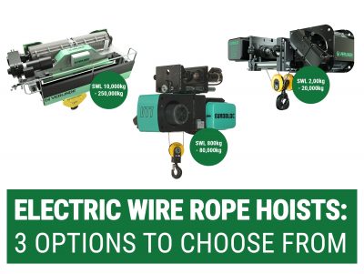 Eurobloc VT, VM Essentials and VT Open Barrel Electric Wire Rope Hoist