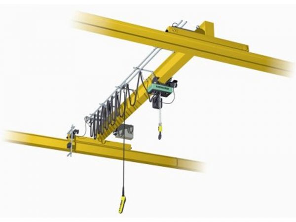 Single Girder Overhead Crane Top Running With Chain Hoist