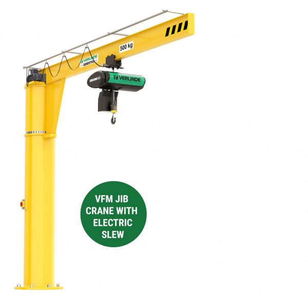VR and Jib Crane with Electric Slew for car manufacturing